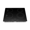 Homebase Built in Cooker 2 Induction, 2 Ceramic Plates Glass Top HB-QB4009