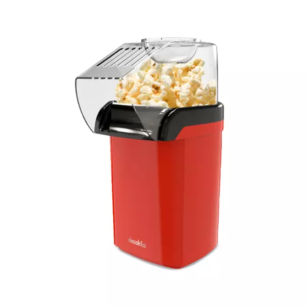 Decakila Popcorn Maker 0.27L Electric Stirring With Nonstick Surface 1200W Kett009R 2 Minutes Work Time 95% Effect Popping Rate 220-240 Voltage 50-60Hz 1 Decakila Popcorn Maker 0.27L Electric Stirring With Nonstick Surface 1200W Kett009R 2 Minutes Work Time 95% Effect Popping Rate 220-240 Voltage 50-60Hz