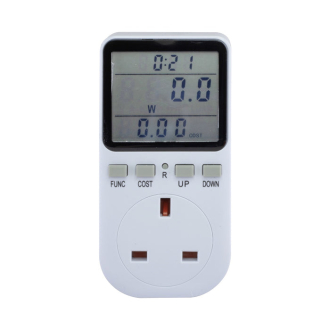 Tronic Digital Power Meter Plug – with Energy Usage & Cost Monitoring EM KW08