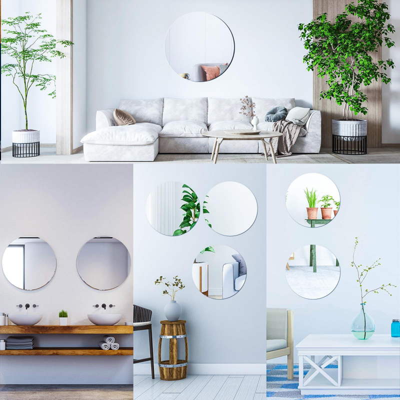 Generic High Quality Non-Glass Shatterproof, Anti Scratch, Easy To Install, Unbreakable, Safe For Kids, Frameless Acrylic Plexiglass Sheet Mirror (Wall Decor) For Bedroom, Bathroom &Amp; Living Room Round Shape 8 Generic High Quality Non-Glass Shatterproof, Anti Scratch, Easy To Install, Unbreakable, Safe For Kids, Frameless Acrylic Plexiglass Sheet Mirror (Wall Decor) For Bedroom, Bathroom &Amp; Living Room Round Shape