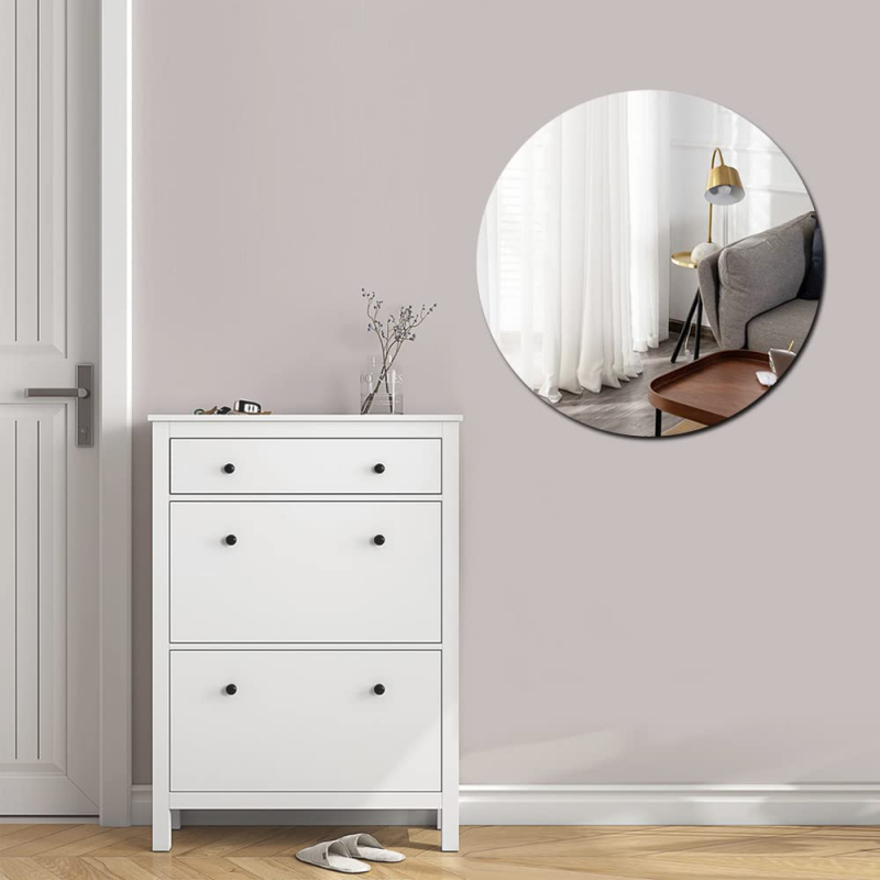 Generic High Quality Non-Glass Shatterproof, Anti Scratch, Easy To Install, Unbreakable, Safe For Kids, Frameless Acrylic Plexiglass Sheet Mirror (Wall Decor) For Bedroom, Bathroom &Amp; Living Room Round Shape 3 Generic High Quality Non-Glass Shatterproof, Anti Scratch, Easy To Install, Unbreakable, Safe For Kids, Frameless Acrylic Plexiglass Sheet Mirror (Wall Decor) For Bedroom, Bathroom &Amp; Living Room Round Shape