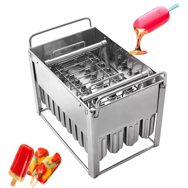 Generic Commercial Stainless Steel Ice Lolly Mold 40 Holes Each Hole Capacity 75Ml 1 Generic Commercial Stainless Steel Ice Lolly Mold 40 Holes Each Hole Capacity 75Ml