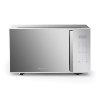 Hisense Microwave 30L 700W Solo Digital Touch Display, 6 Levels, Mirror Finish Silver H30MOMS9H