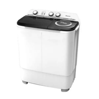 Hisense Washing Machine 8kg Manual, Twin Tub, Rust Proof, Plastic Body, Low Noise, White WSXL801