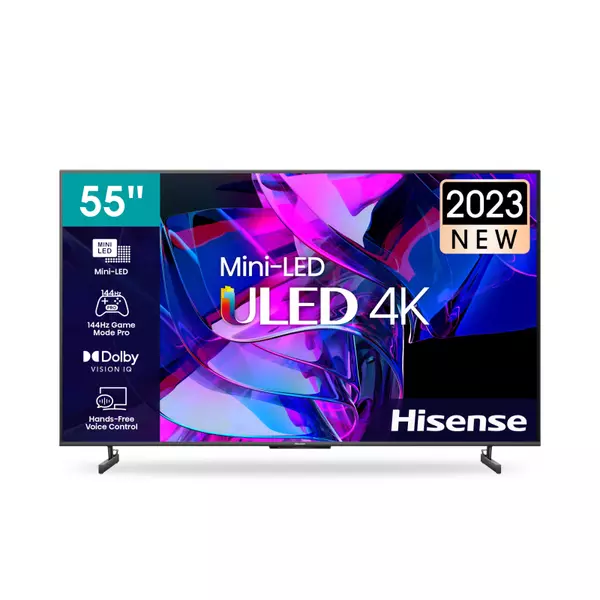 Hisense 55&Quot; Smart Mini 4K Uled Tv, 144Hz Game Mode Pro, Hdr10+, Dolby Vision Iq, Multi-Channel Surround 2.1, Hands-Free Voice Control 55U7K 1 Hisense 55&Quot; Smart Mini 4K Uled Tv, 144Hz Game Mode Pro, Hdr10+, Dolby Vision Iq, Multi-Channel Surround 2.1, Hands-Free Voice Control 55U7K