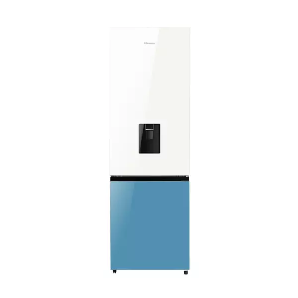 Hisense Refrigerator 350L Bottom Freezer A+ Energy Efficiency Class, Non Plumbed Water Dispenser, Reversible Door White &Amp; Blue H450Bdbl-Wd 1 Hisense Refrigerator 350L Bottom Freezer A+ Energy Efficiency Class, Non Plumbed Water Dispenser, Reversible Door White &Amp; Blue H450Bdbl-Wd