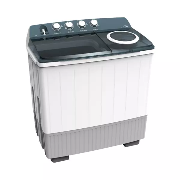 Hisense Washing Machine 16Kg, Twin Tub, Manual Big Knobs, Transparent Lid, Lint And Dra...