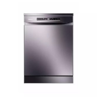 Hisense 15 Place Dishwasher with 8 Programs, LED Display, Touch Control, Stainless Steel Tub & Filter, Silver H15DSL