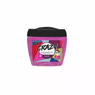 Hobby Hair Gel Crazy Styling Gel Wet & Strong 700ml, Aqua Gel for Men & Women, Professional Hairdressing, Fruity Scent, Alcohol Free (Pack of 6)