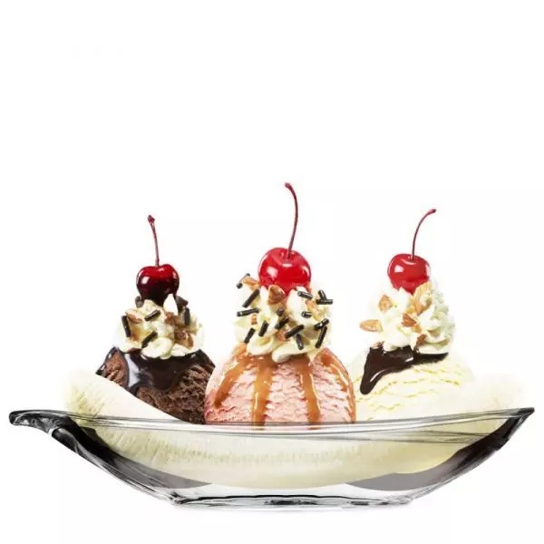 Ocean Ice Cream Bowl 6Pcs Banana Split Dish 1P02616