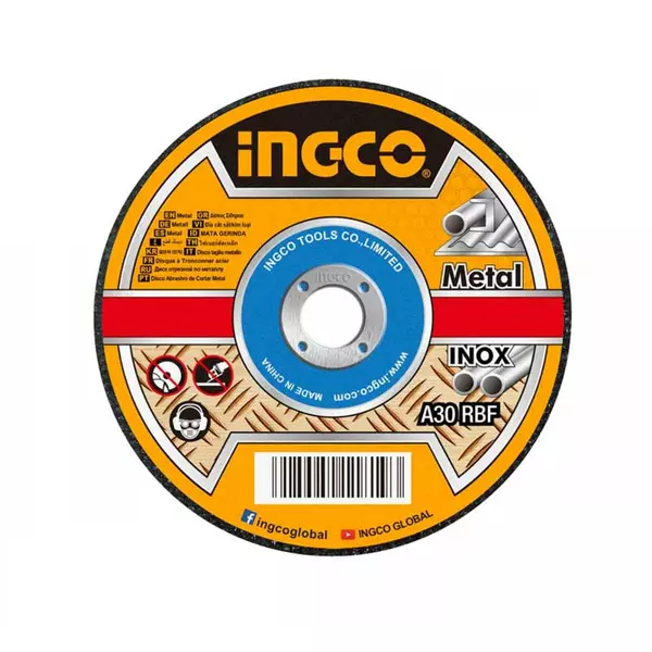 Ingco Abrasive Metal Cutting Disc 115Mm With Depressed Center For Metal Mgd601151 1 Ingco Abrasive Metal Cutting Disc 115Mm With Depressed Center For Metal Mgd601151
