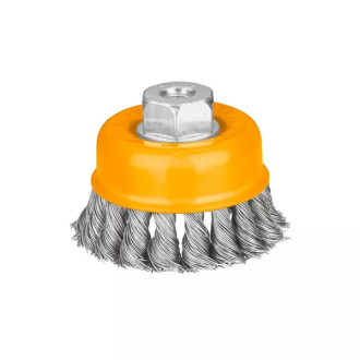 Ingco Wire Cup Brush 100mm 4" Packed by Double Blister WB21001