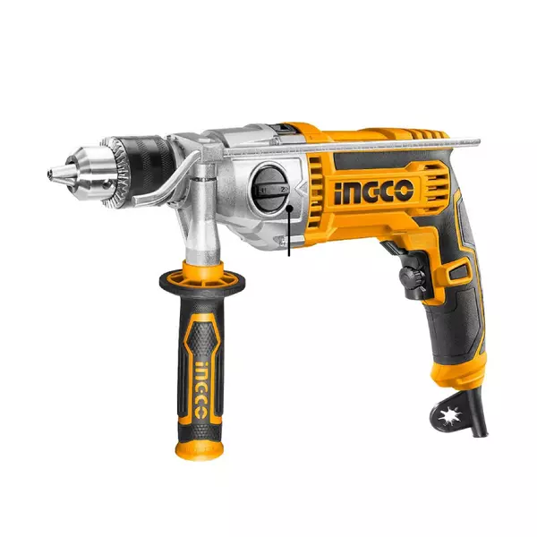 Ingco Industrial Impact Drill 1100W With Variable Speed Control, 2 Gear, Forward/Reverse Action, Hammer Function Id211008 1 Ingco Industrial Impact Drill 1100W With Variable Speed Control, 2 Gear, Forward/Reverse Action, Hammer Function Id211008