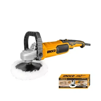 Ingco Industrial Angle Polisher 1400W with Variable Speed Control, Lock-on Switch, Aluminum Gear Box AP140016
