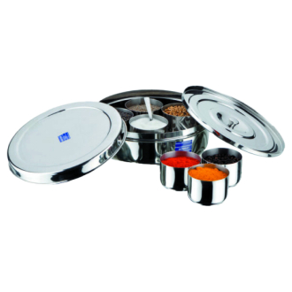 Stainless Steel Spice Storage Container With Inner Cover - MD C 12 0.5