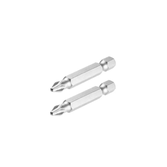 Total Magnetic Tip Screwdriver Bit PH2 50mm, S2 Industrial Steel 2pcs Set TAC16PH224