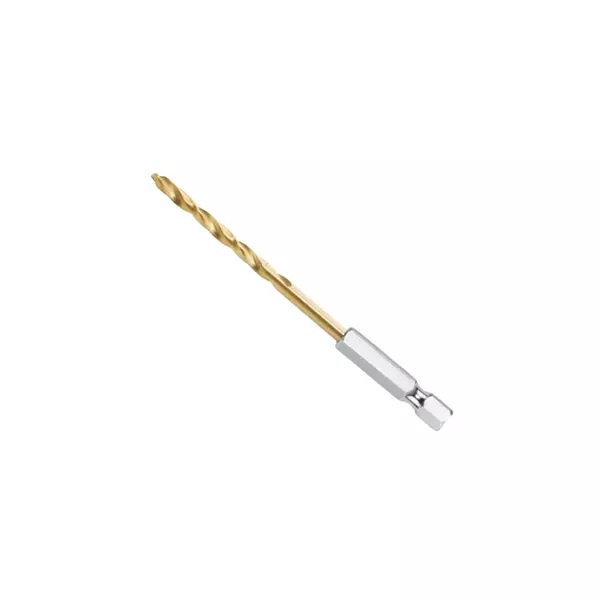 Total Hss Twisted Drill Bit 6Mm With Hex Shank, Titanium Finish Tac1140601 1 Total Hss Twisted Drill Bit 6Mm With Hex Shank, Titanium Finish Tac1140601