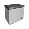 Bruhm Chest Freezer 368L Single Door with LED Light, Super Freezing & Power Indicator Function, Grey BCS-410MR