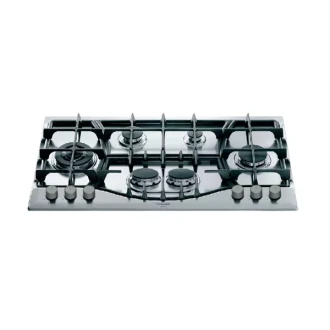 Ariston Gas Hob 87cm with 5 Gas Burners, Automatic Ignition, Mechanical Control PHN 961 TS/IX