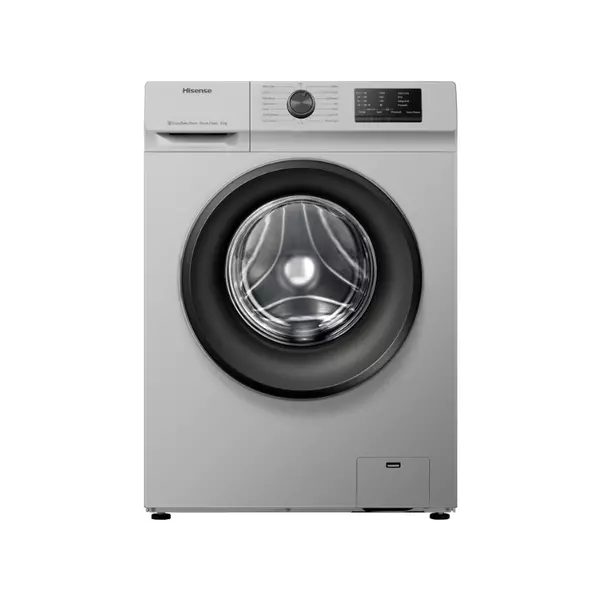 Hisense Washing Machine 6Kg Automatic, Front Load, Snowflake Drum, Drum Clean, Silver Wfvc6010S 1 Hisense Washing Machine 6Kg Automatic, Front Load, Snowflake Drum, Drum Clean, Silver Wfvc6010S