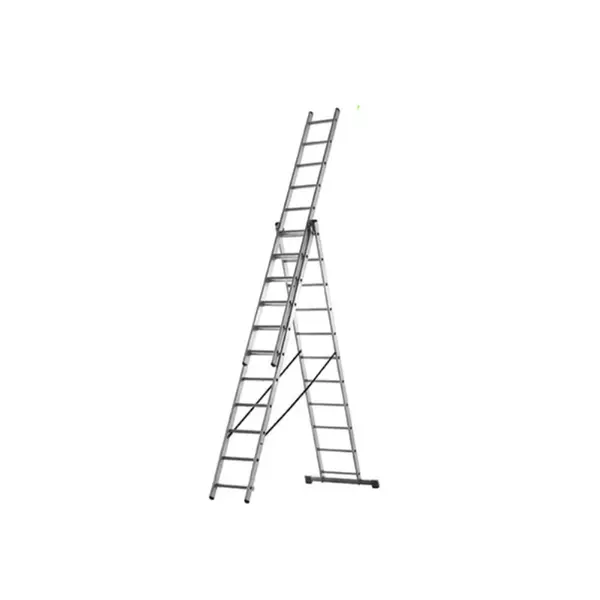 Total 3 Section Extension Ladder 3X9 Steps, Aluminium Body Thlad03391 1 Total 3 Section Extension Ladder 3X9 Steps, Aluminium Body Thlad03391
