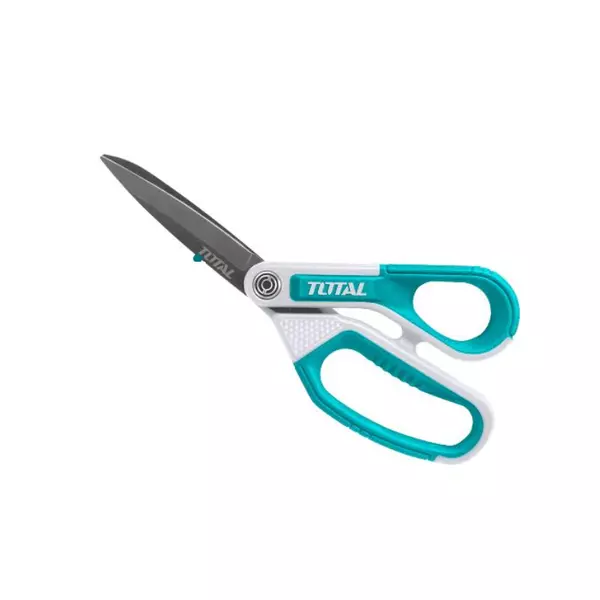 Total Rubber Grip Long Blade Scissor 210Mm 8&Quot; With Unique Design Handle, Titanium Plated Stainless Steel Blade Thscrs812108 1 Total Rubber Grip Long Blade Scissor 210Mm 8&Quot; With Unique Design Handle, Titanium Plated Stainless Steel Blade Thscrs812108