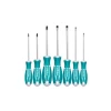 Total 7pcs Screwdriver Set with New Design Handle, CRV Material, Round Blade THT2506072