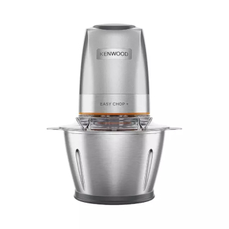 Kenwood Chopper 600ml Steel Bowl 500w Chp62.700si Dripper Pro, Quad Blade, Storage Lid, Dual Speed, Spatula, Ice Crush Function