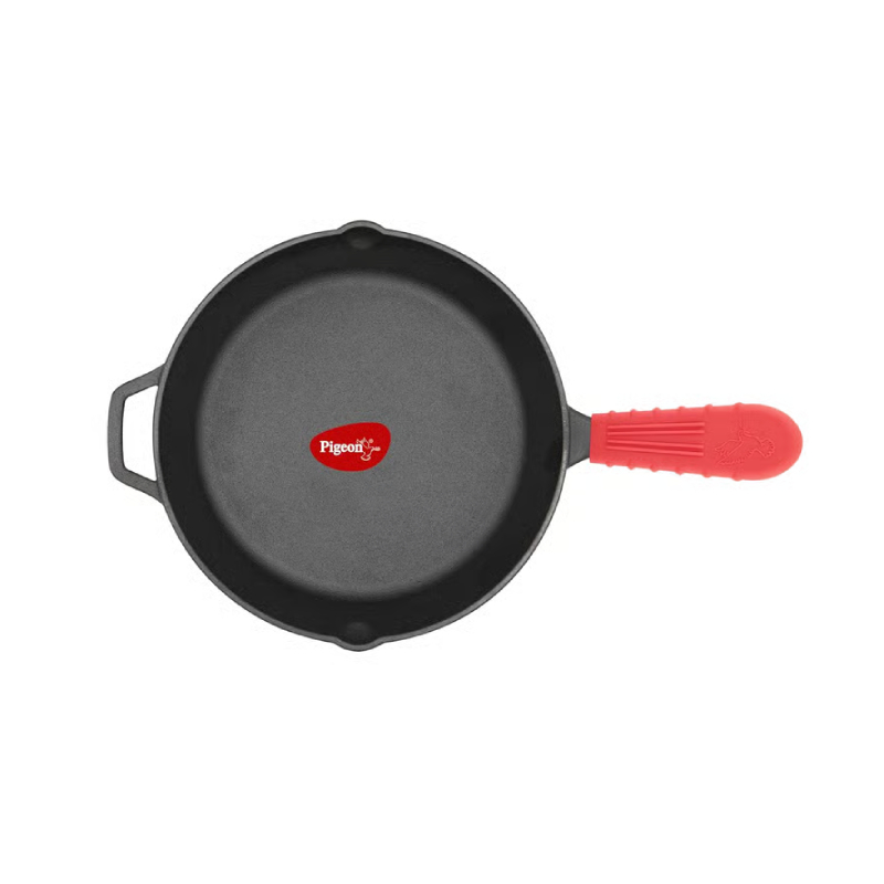 Pigeon Imperi Luxe Cast Iron Frypan 22Cm – Non-Stick, Toxin-Free With Free Silicone Grip Sap 16296 1 Pigeon Imperi Luxe Cast Iron Frypan 22Cm – Non-Stick, Toxin-Free With Free Silicone Grip Sap 16296