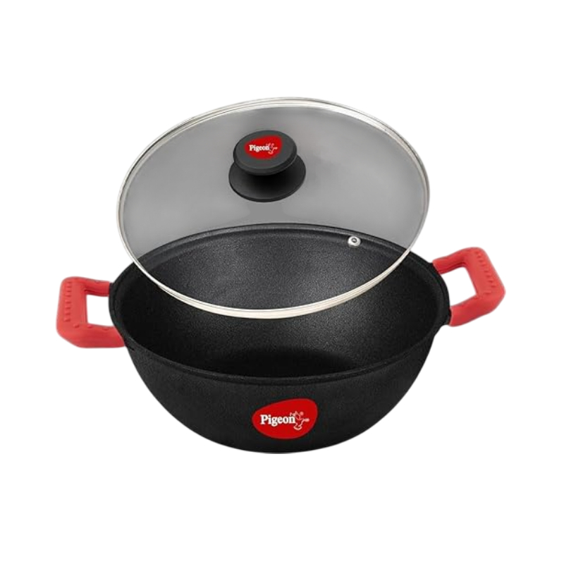 Pigeon Imperi Luxe Cast Iron Kadai 24Cm – Natural Non-Stick, Toxin-Free &Amp; Durable Cookware Sap 16300 1 Pigeon Imperi Luxe Cast Iron Kadai 24Cm – Natural Non-Stick, Toxin-Free &Amp; Durable Cookware Sap 16300