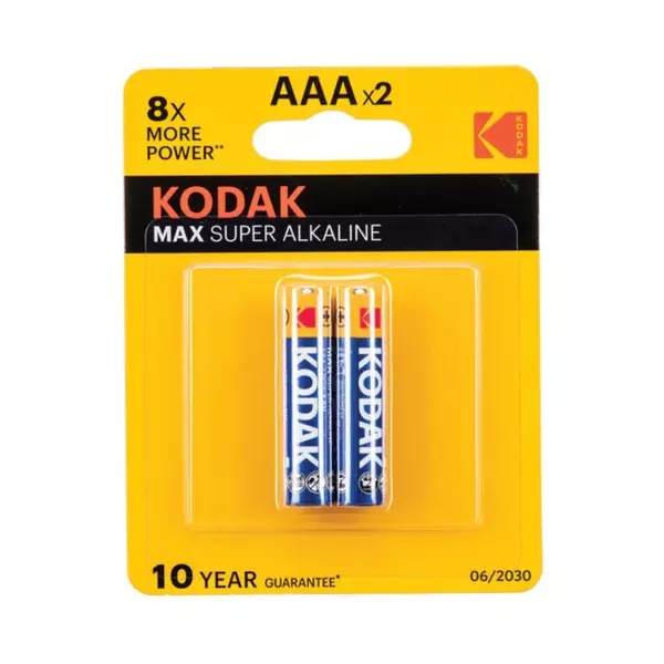 Kodak Aaa Alkaline Batteries Max Super 1.5V 1 Pack 12Pcs 1 Kodak Aaa Alkaline Batteries Max Super 1.5V 1 Pack 12Pcs - Set Of 12 Pcs