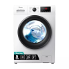 Hisense Washing Machine 8kg Front Load, Steam Care, Durable Inverter, Pure jet wash, Delay End, White WFQP8012VMS