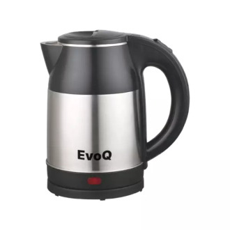 EvoQ Kettle 1.7L - Power 220-240V, 50/60Hz, 1500W, Features Automatic/Manual Switch Off and Boil Dry Protection, Silver Finish EKT - 17PS .
