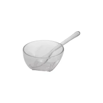 Cello Pudding Bowl with Spoon 95 x 50mm (Pack of 12)