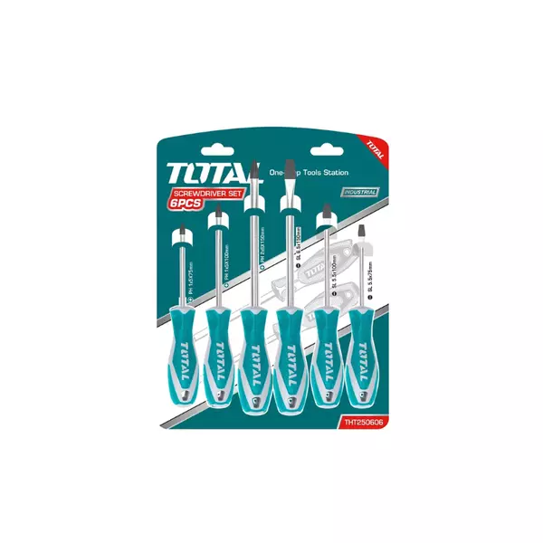 Total Screwdriver Set 6Pcs Tht250606 1 Total Screwdriver Set 6Pcs Tht250606