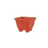 Cello Square Planter 5 Multi-Color 175 x 175 x 138mm (Pack of 6)