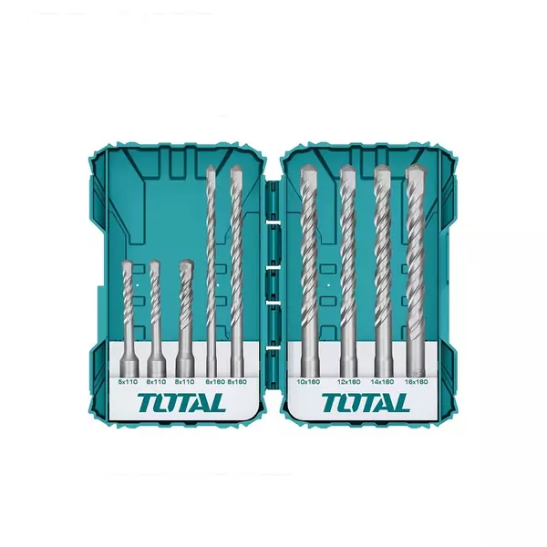 Total Drill Bit Set Sds Plus Pack Of 9 Tacsdl30901 1 Total Drill Bit Set Sds Plus Pack Of 9 Tacsdl30901