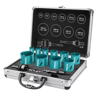 Total Hole Saw Set BI-Metal 12pcs TACSH1121