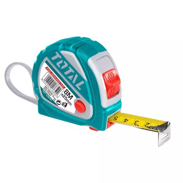 Total Steel Measuring Tape 8M X 25Mm Metric Tmt126081M 1 Total Steel Measuring Tape 8M X 25Mm Metric Tmt126081M