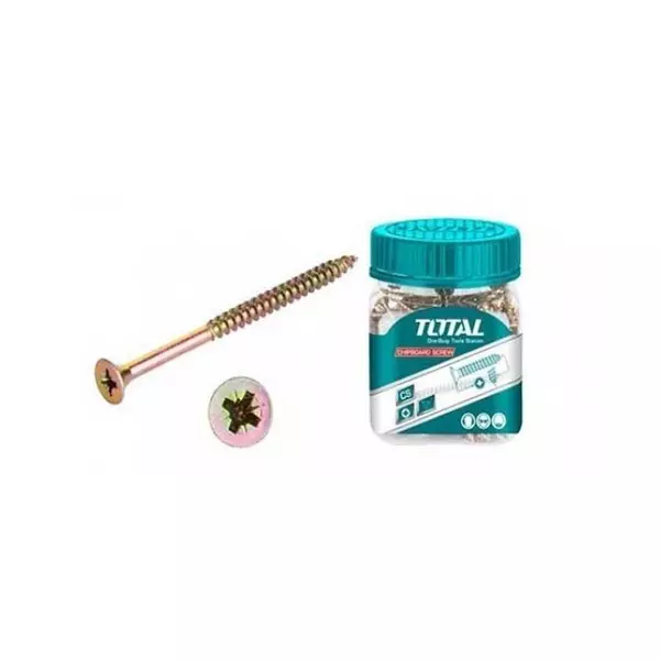 Total Chipboard Screw 5X80Mm 80Pcs Wjbs5008011 1 Total Chipboard Screw 5X80Mm 80Pcs Wjbs5008011