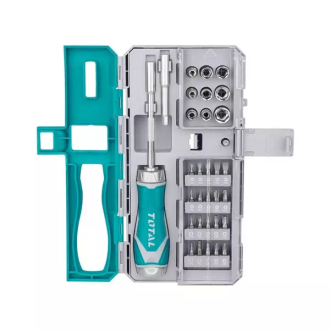 Total Ratchet Screw Driver 33pcs Set TACSD30336