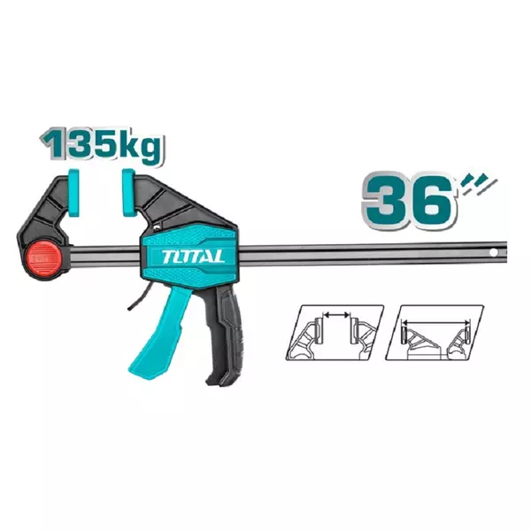 Total Quick Bar/F Clamp 80 X 900Mm Tht1346803 1 Total Quick Bar/F Clamp 80 X 900Mm Tht1346803