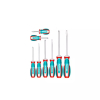 Total Screwdriver Set with S2 Blade, Round Shank TKSDS0826 (Pack of 8pcs)