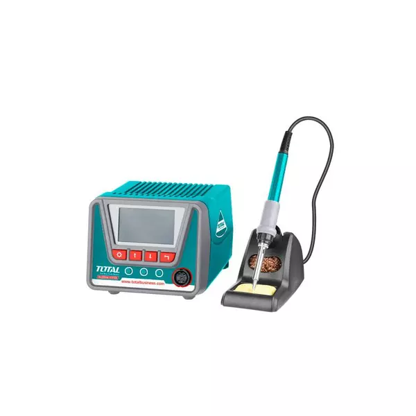 Total Electric Soldering Iron Station 60W With Digital Display, Temperature Adjustment, Stand Tet160923 1 Total Electric Soldering Iron Station 60W With Digital Display, Temperature Adjustment, Stand Tet160923