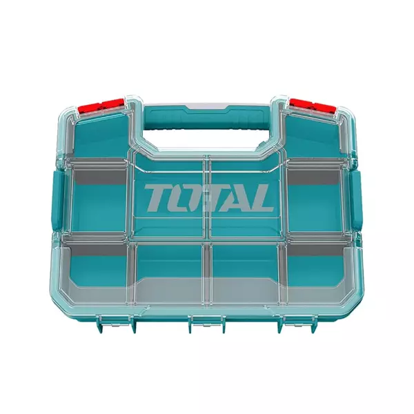 Total Empty Tool Box Plastic Organizer 37 X 29.6 X 6.5Cm With Built In Carry Handle And Latch For Easy Transport, Removable Dividers Tpbx1151 1 Total Empty Tool Box Plastic Organizer 37 X 29.6 X 6.5Cm With Built In Carry Handle And Latch For Easy Transport, Removable Dividers Tpbx1151