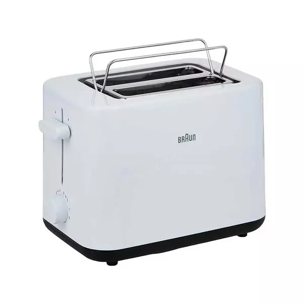 Braun Toaster 900W With 2 Slots, 8 Toast Levels, Pull Out Tray, Bread Lifter, Bun Warmer, 900 W, Plastic, White Ht101Ai-Ht1010Wh 1 Braun Toaster 900W With 2 Slots, 8 Toast Levels, Pull Out Tray, Bread Lifter, Bun Warmer, 900 W, Plastic, White Ht101Ai-Ht1010Wh