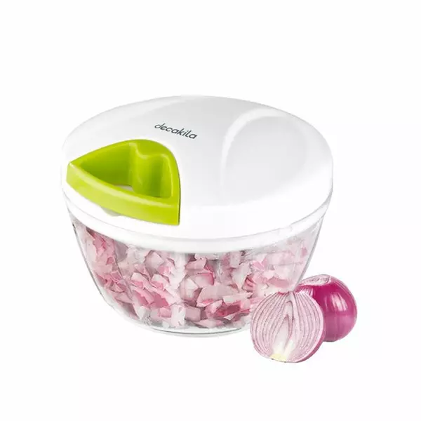 Decakila Chopper Manual 400Ml Plastic Bowl Kmtt084W Stainless Steel Blades Efficient Cutting Dishwasher Safe For Bowl And Blades 1 Decakila Chopper Manual 400Ml Plastic Bowl Kmtt084W Stainless Steel Blades Efficient Cutting Dishwasher Safe For Bowl And Blades
