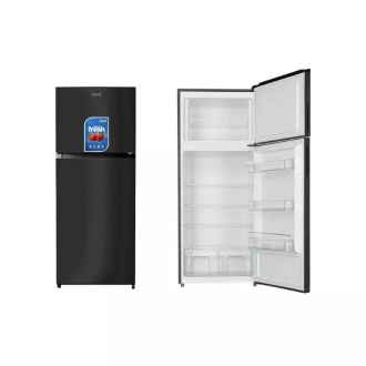 EvoQ Defrost Refrigerator 383L, VCM Steel Door with Recessed Handle, LED Light, Black ER-40DF