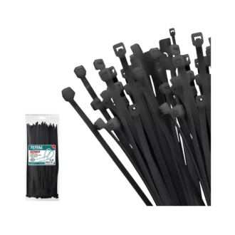 Total Cable Ties 450 x 7.6mm Black THTCTB45076 (100pcs Set)