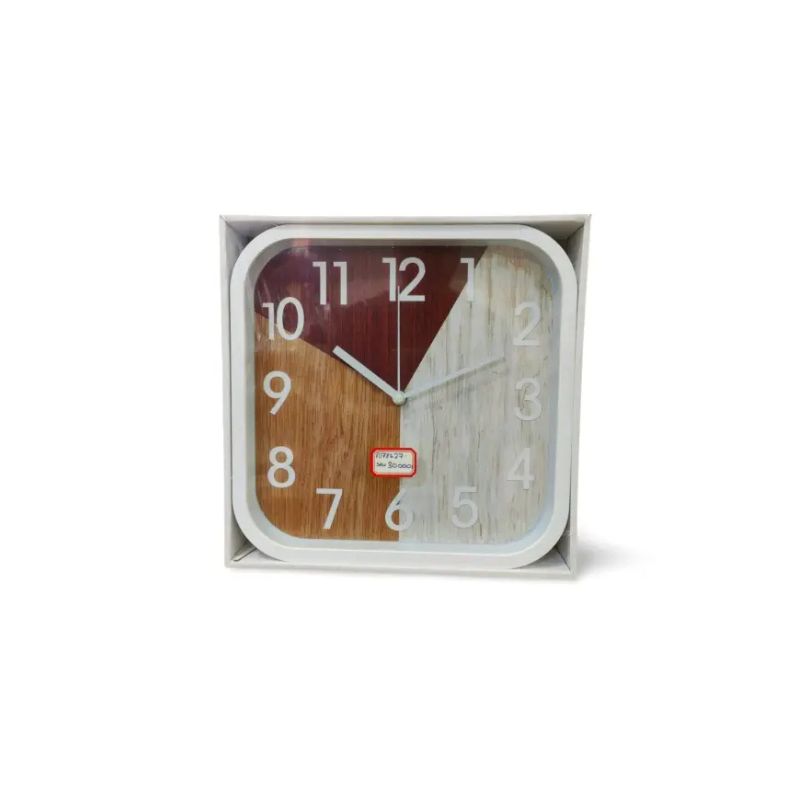 Generic High Quality Fashionable/Elegant Design Medium Size Battery Operated Square Shaped Analog Silent Quartz Wall Clock White Outer Rim 1 Generic High Quality Fashionable/Elegant Design Medium Size Battery Operated Square Shaped Analog Silent Quartz Wall Clock White Outer Rim